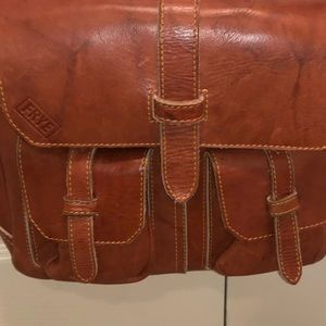 Frye leather saddle shoulder bag